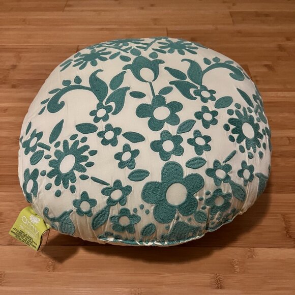 Amy Butler for Welspun organic cotton decorative pillow floral embroidered - Picture 2 of 5